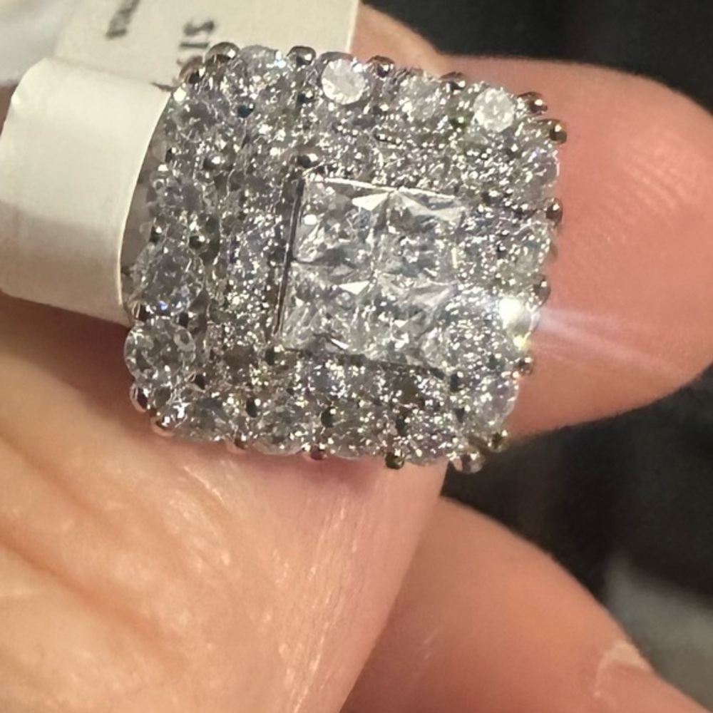 2.5 Ct. simulated Diamond Engagement Ring 14k vermeil